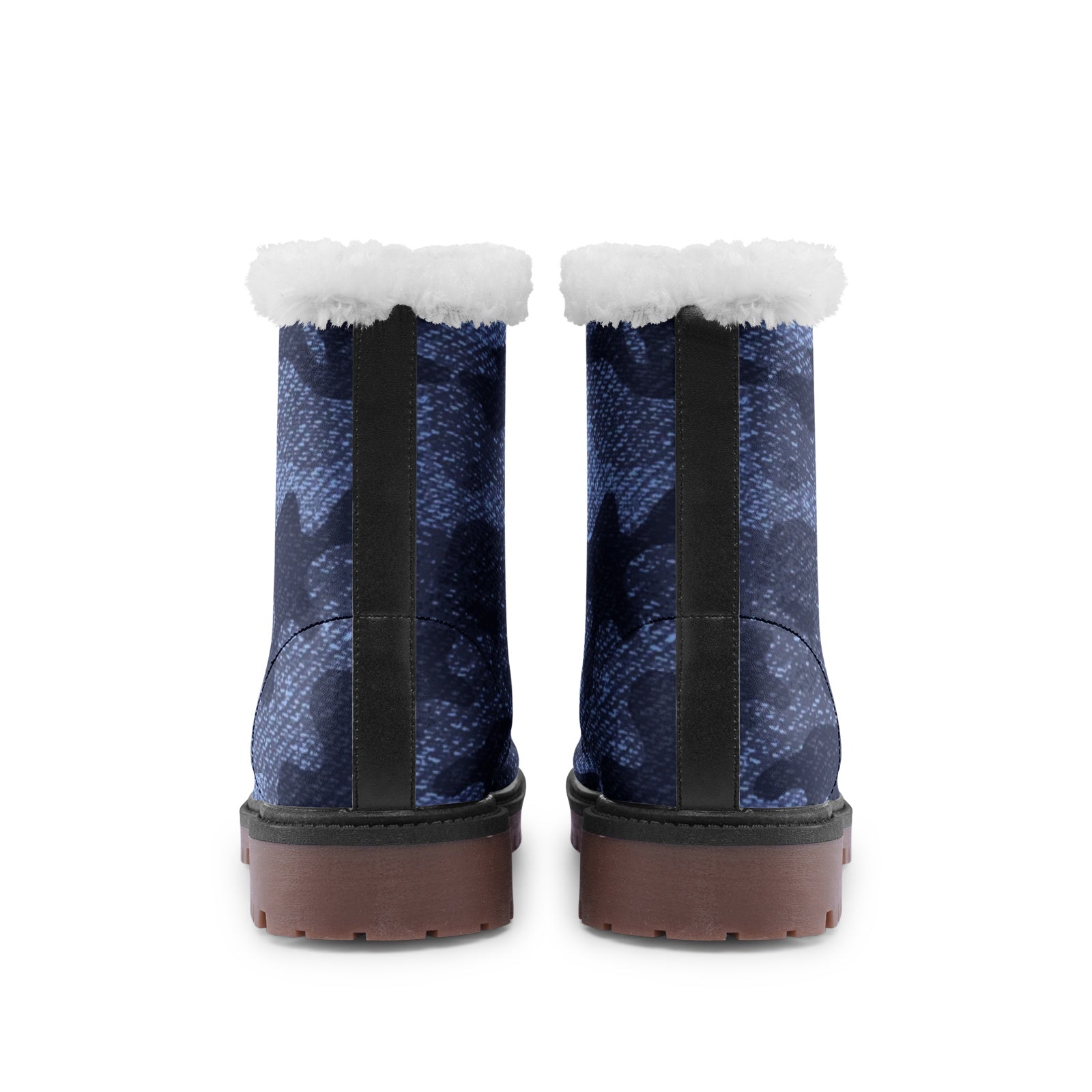 Snow Camo Boots | Denim Blue Camouflage