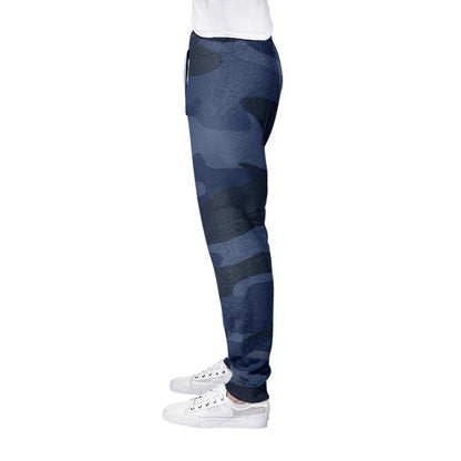 Men's Camo Track Pants | Deep Blue