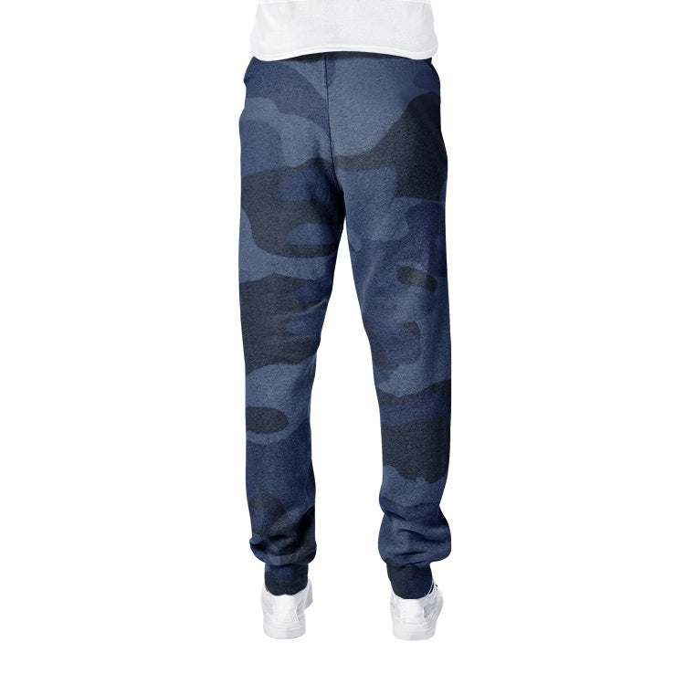 Men's Camo Track Pants | Deep Blue