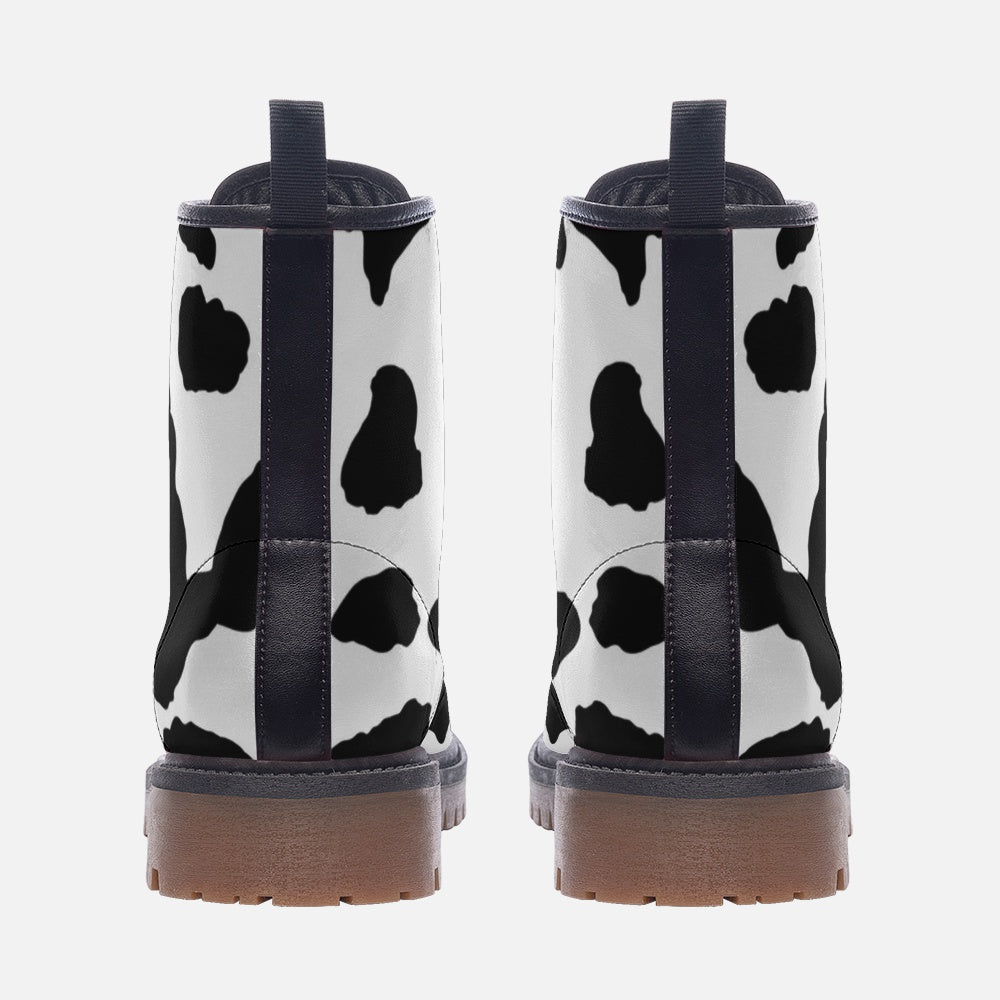 Camo Boots | Leather Camouflage in Black and White