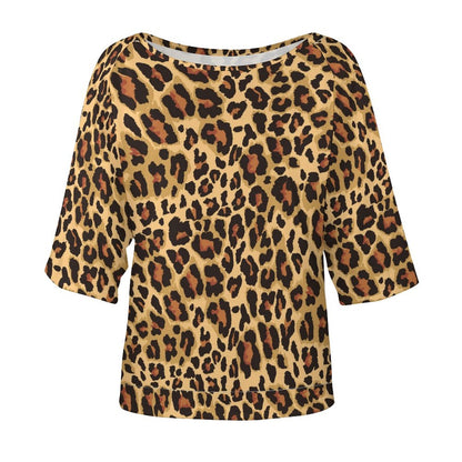 Off The Shoulder Top | Classic Brown Leopard Print