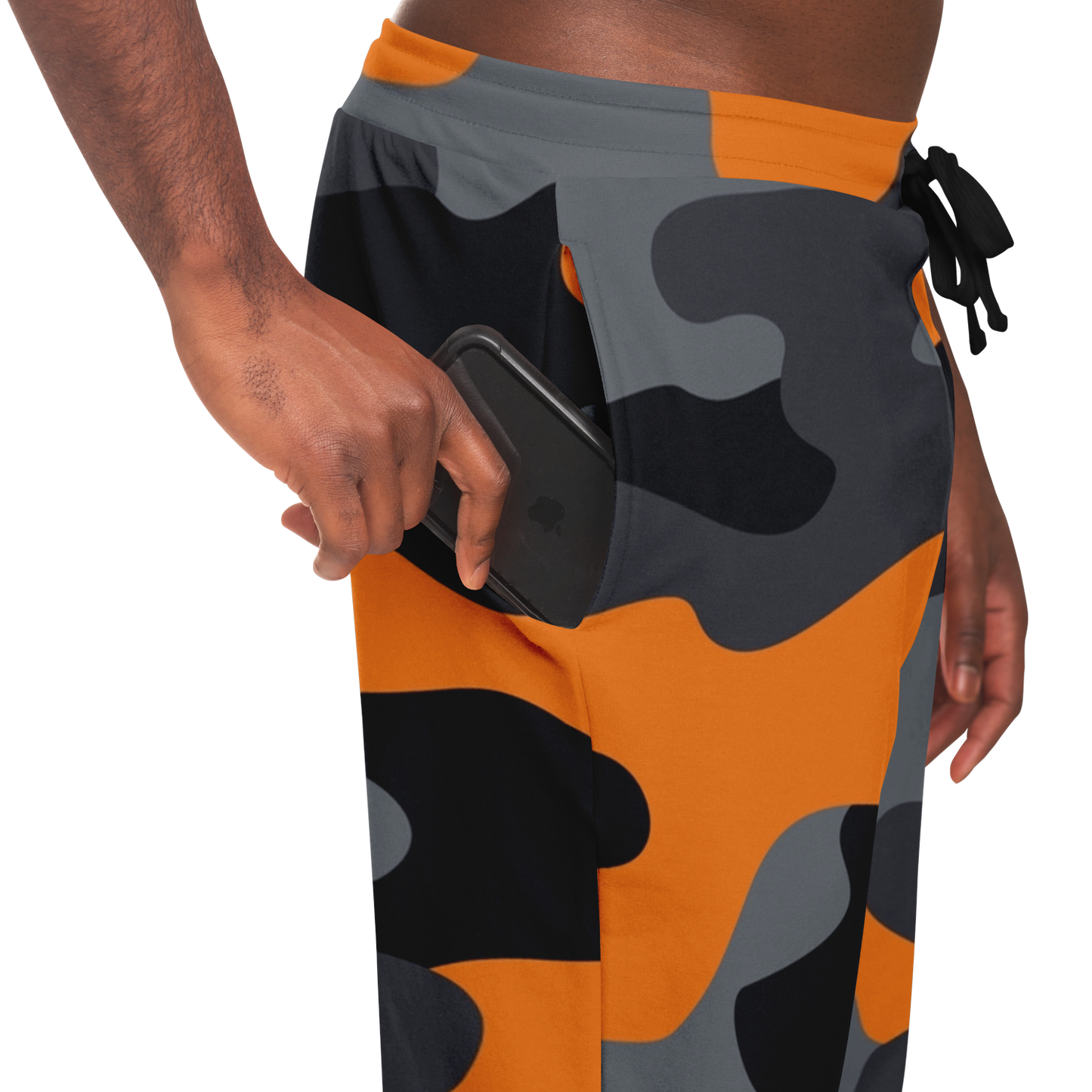 Camo Joggers | Unisex | Orange, Black & Gray