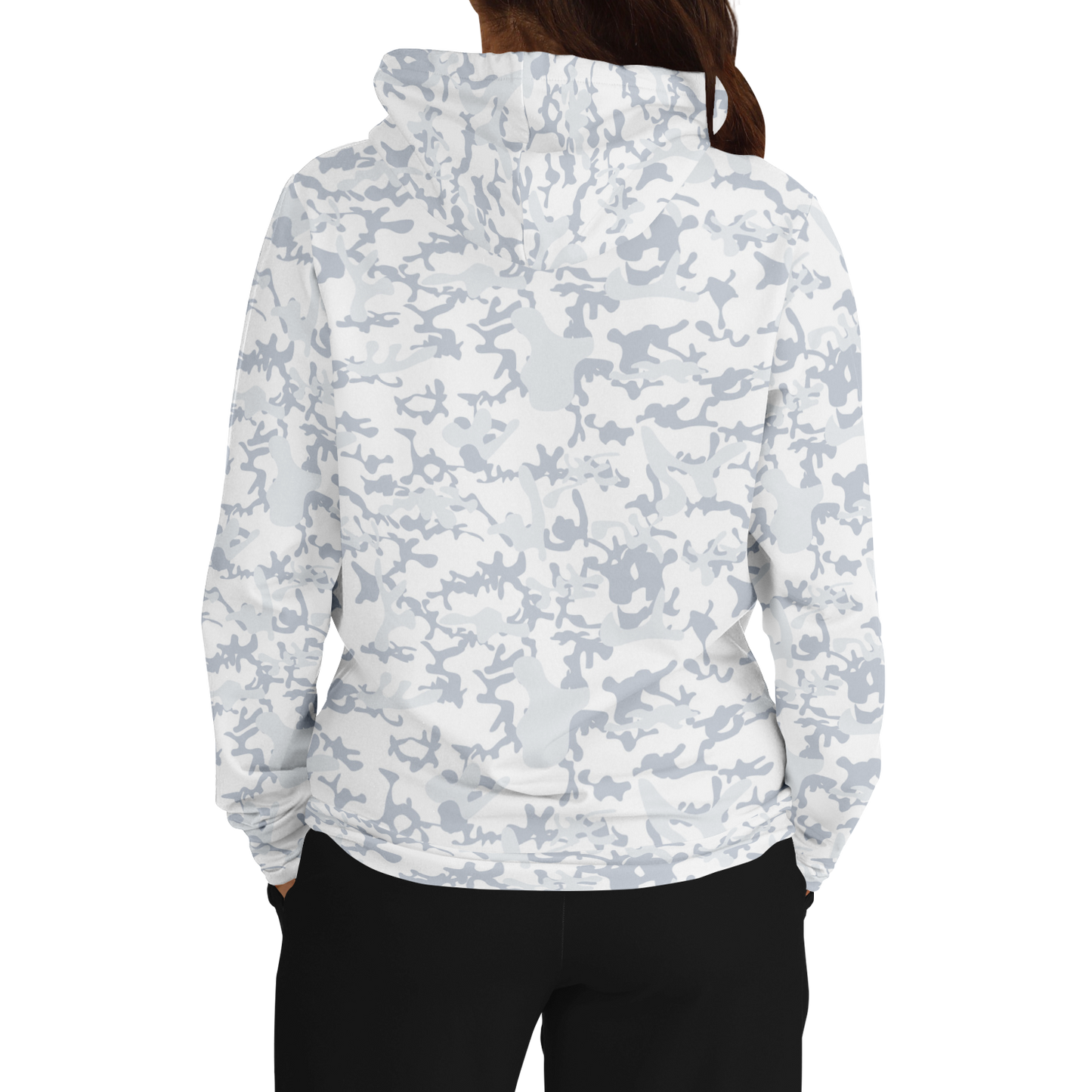 White Camo Hoodie | Army Snow Grunge