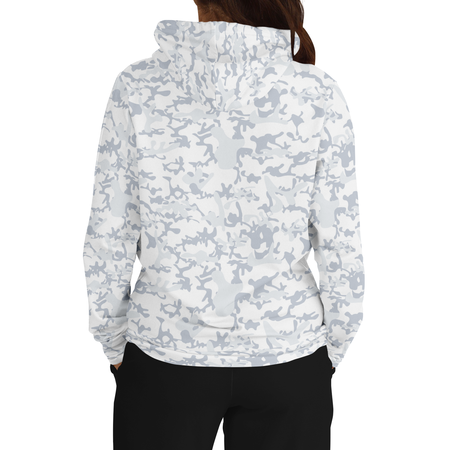 White Camo Hoodie | Army Snow Grunge