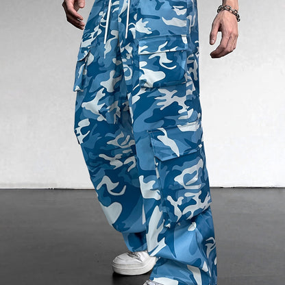 Men's Camo Cargo Pants | Loose Fit, Multi-Pocket Design