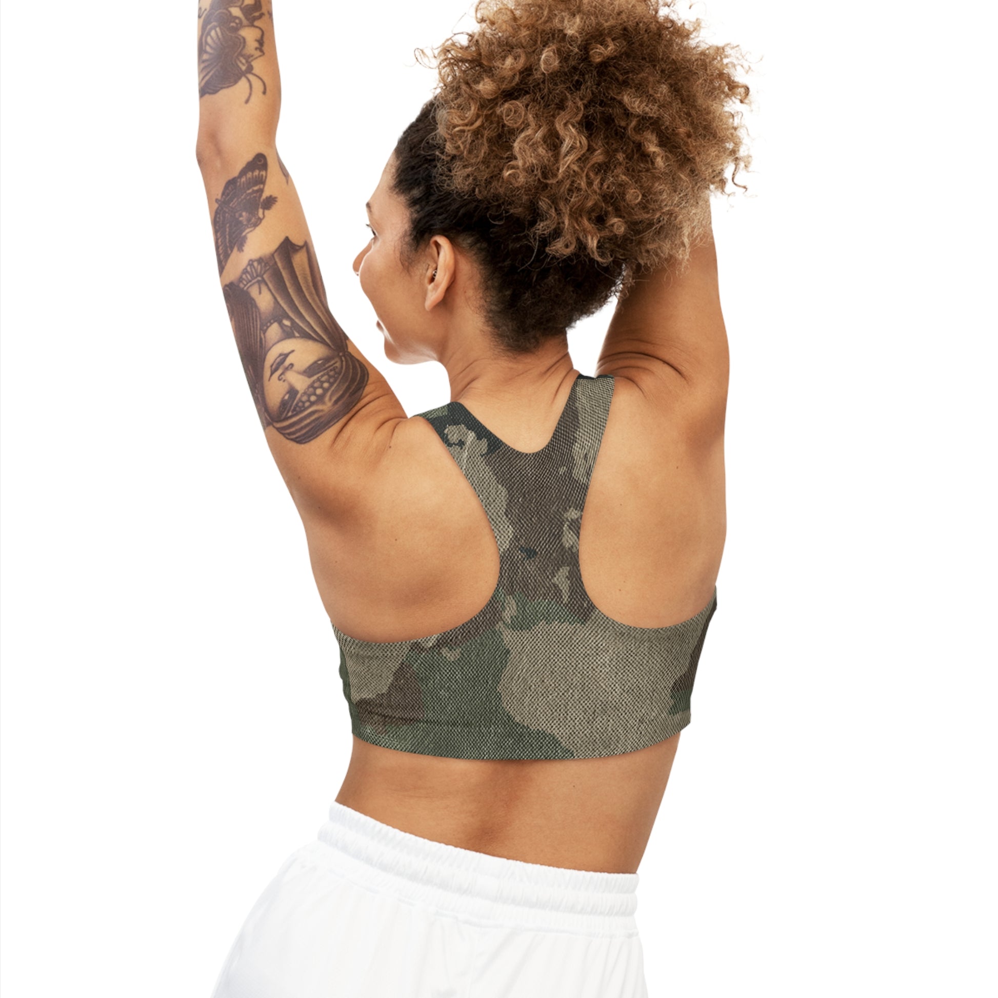 Camo Bra | Dirty Brown Sports Camouflage