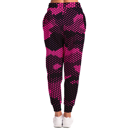 Camo Sweatpants | Unisex | Pink Digital Dotted Hexagonal