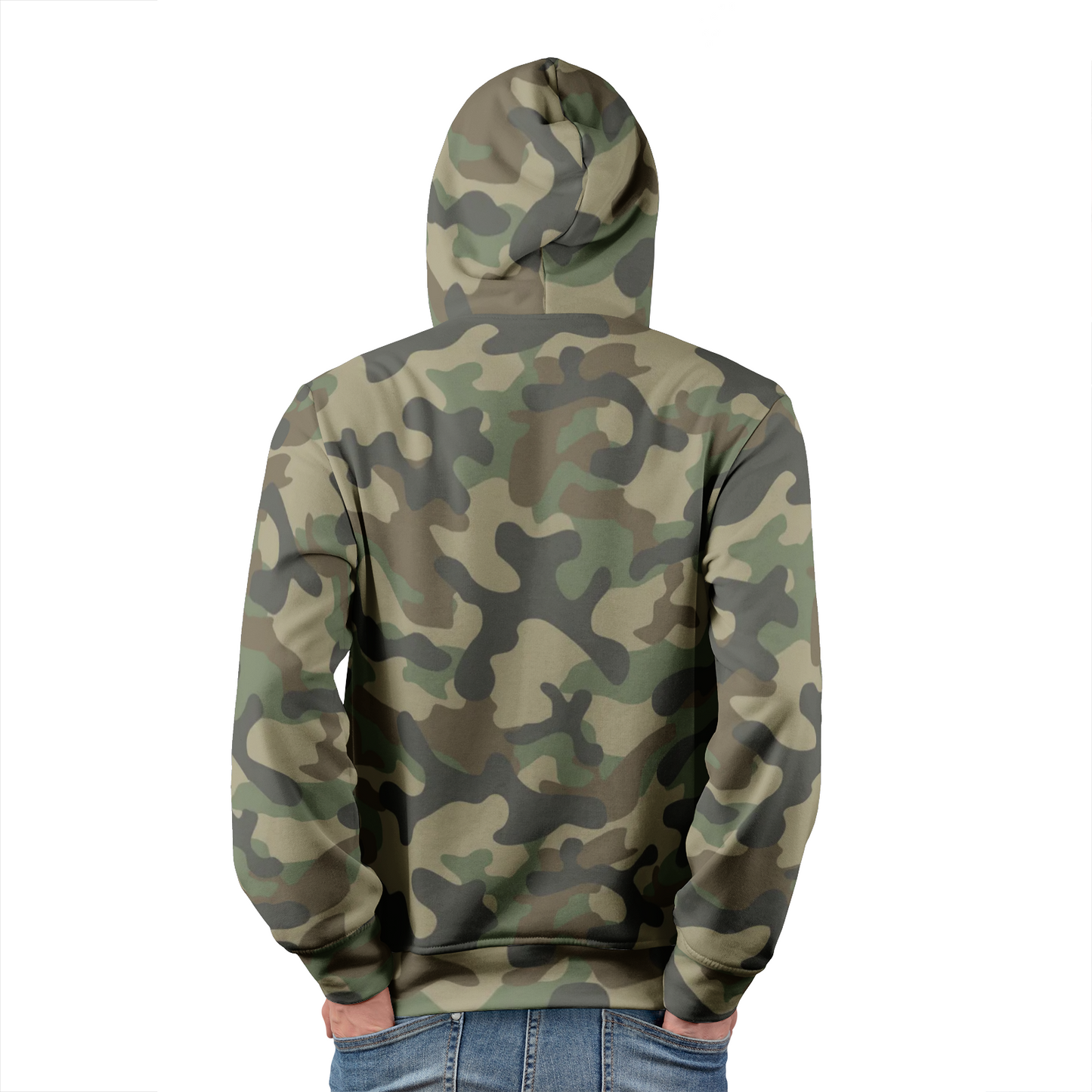 Men's Pullover Hoodie | Military Brown Camouflage