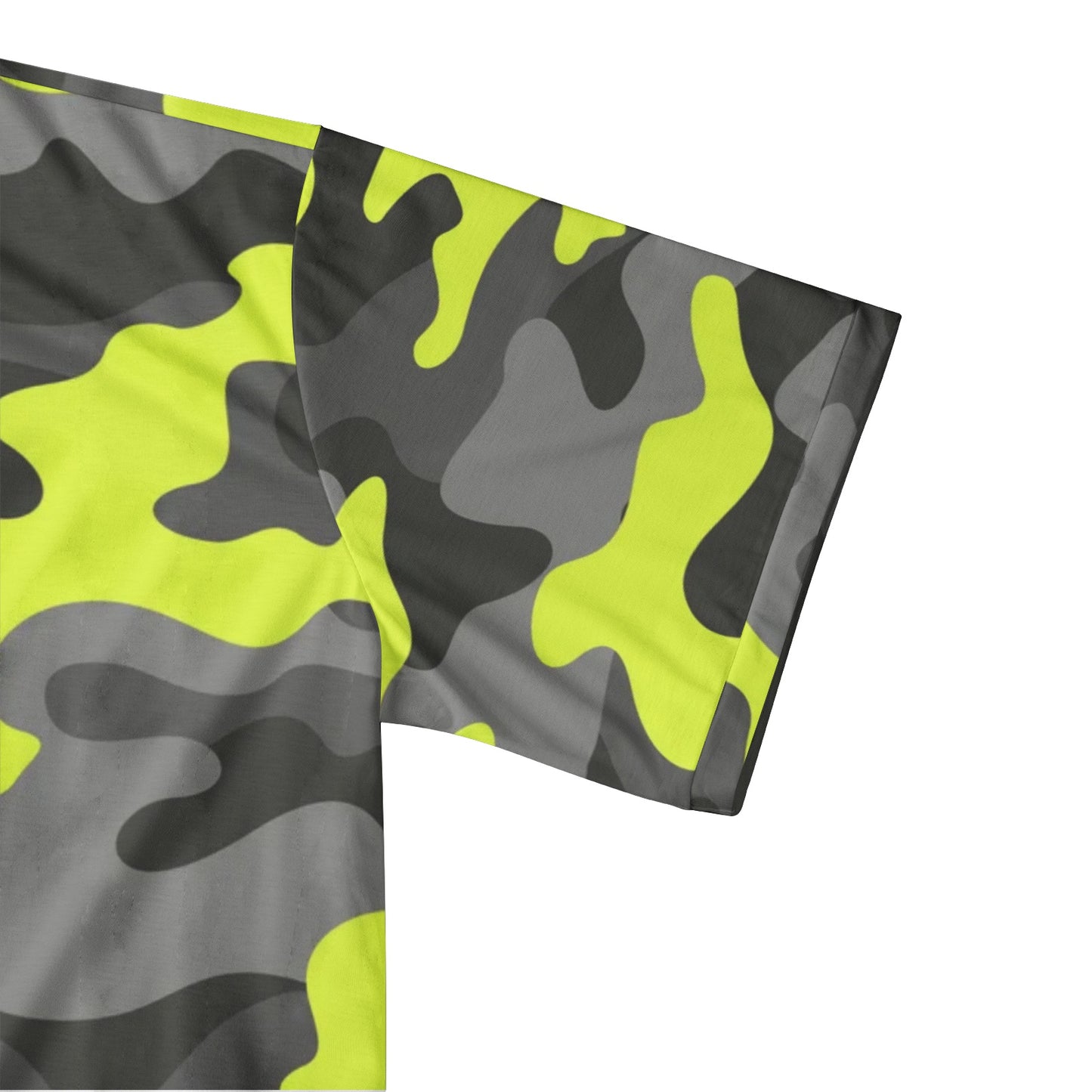 Camo Golf Shirt | Yellow, Black, and Gray Camouflage