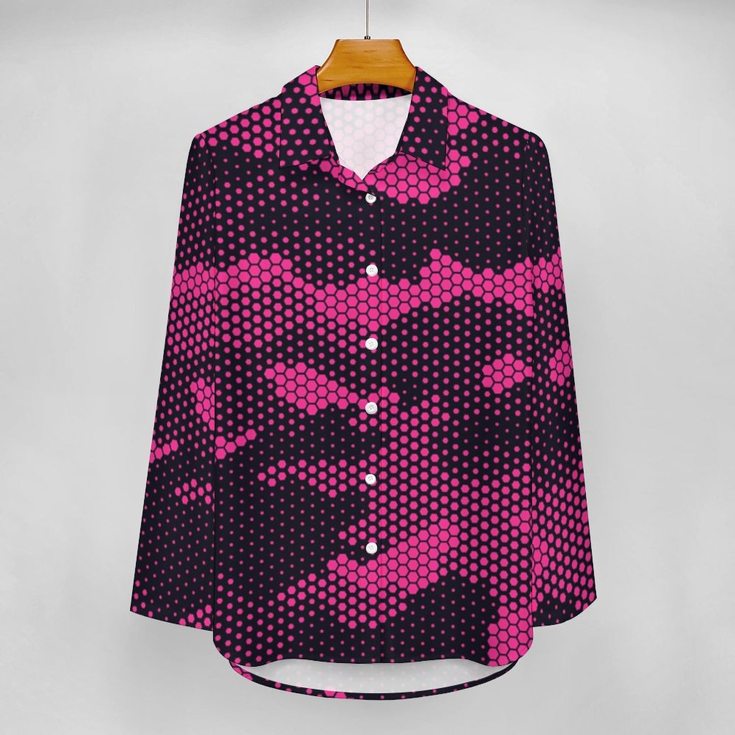 Women's Button-Up Camo Shirt | Digital Pink