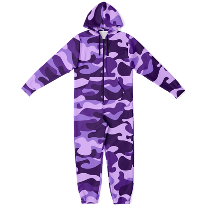 Camo Onesie | Purple, Blue and Mauve Camouflage