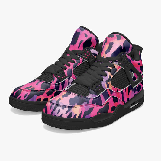 Pink Leopard Jordans AJ4 | Deep Cerise and Purple