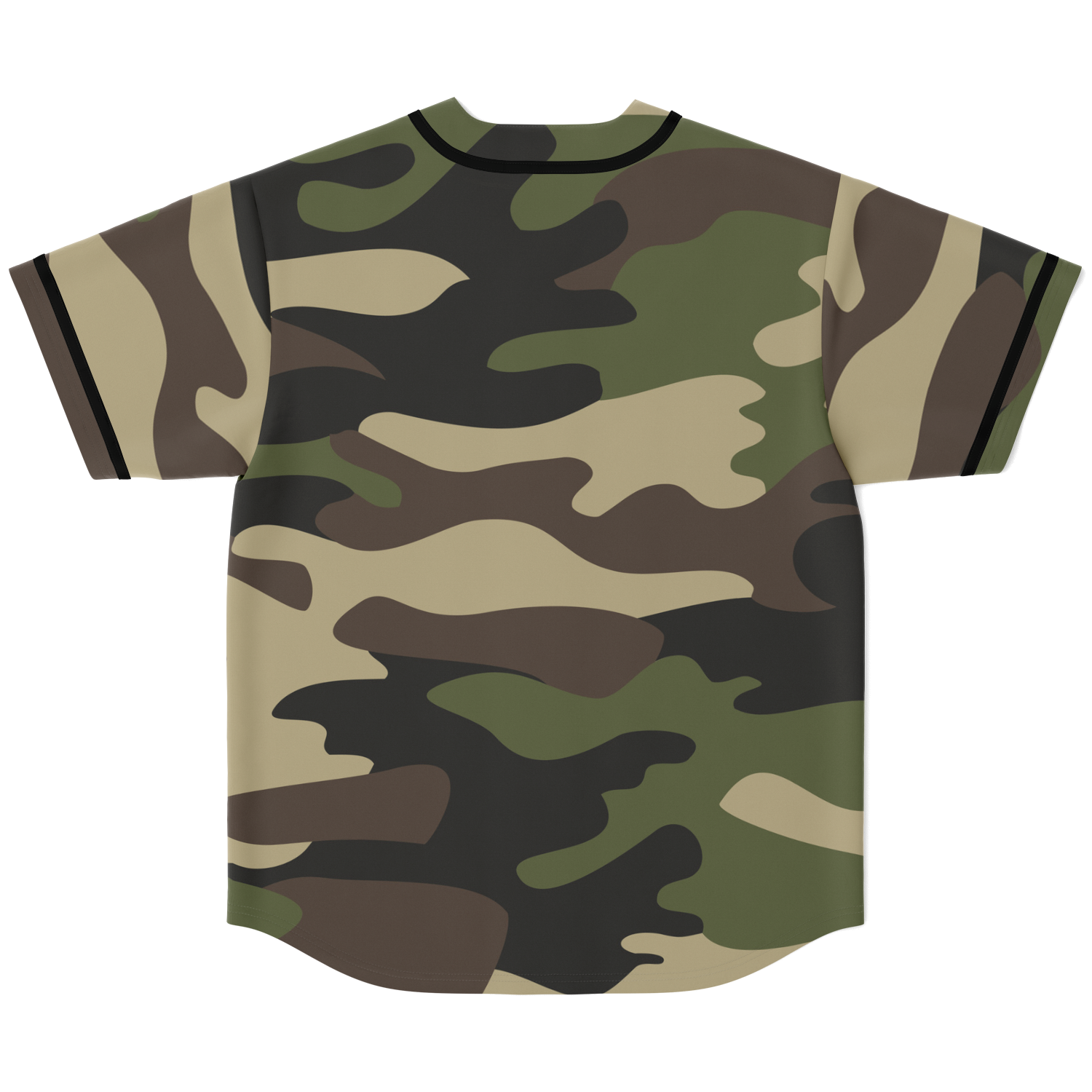 Camo Baseball Jersey | Classic Green Camouflage