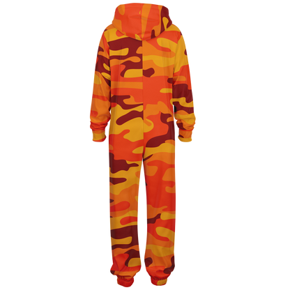 Camo Onesie | Orange and Red Camouflage