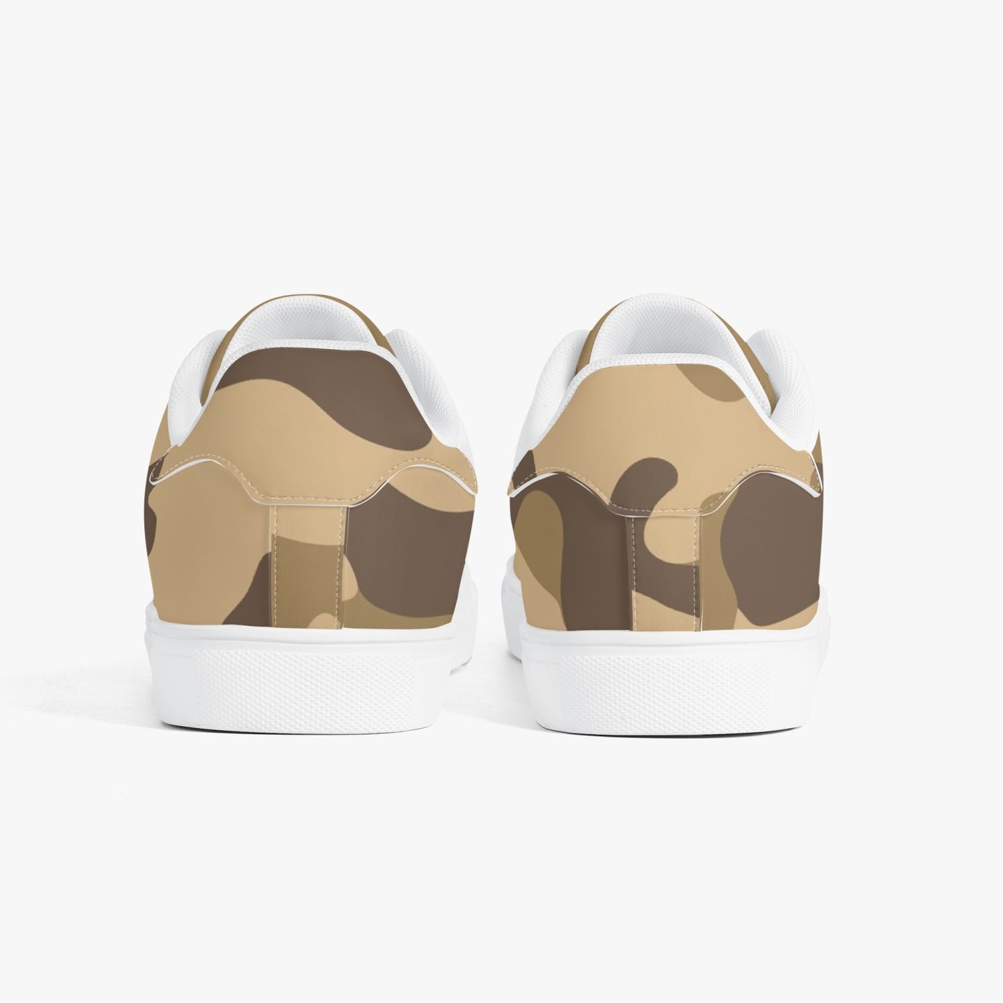 Camo Sneakers | Classic Low-Top Leather | Khaki