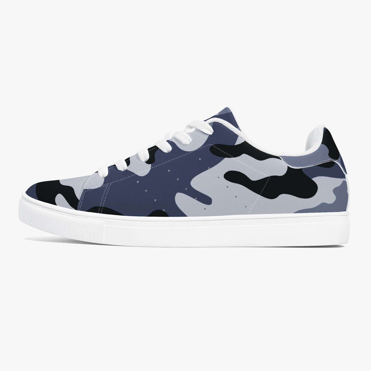 Camo Sneakers | Classic Low-Top Leather | Light Blue