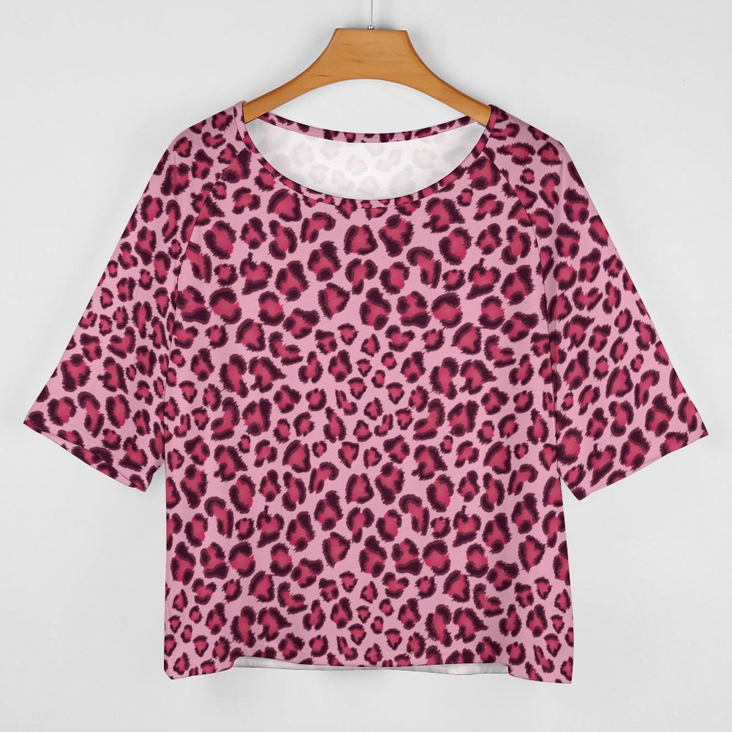 Off The Shoulder Top | PInk, Cherry, and Black Leopard Print