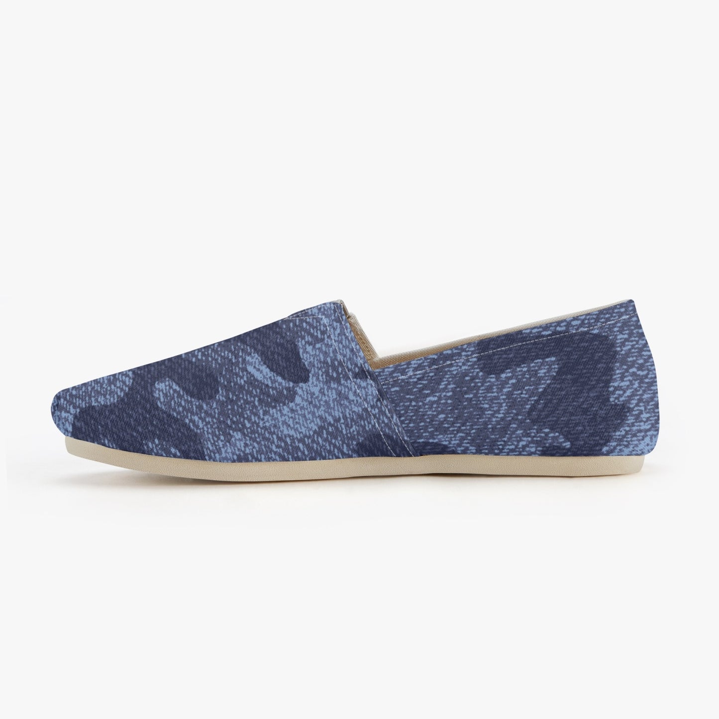 Camo Toms | Denim Blue Camouflage Canvas Shoes