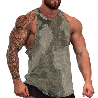 Camo Tank Top | Dirty Old Brown Camouflage