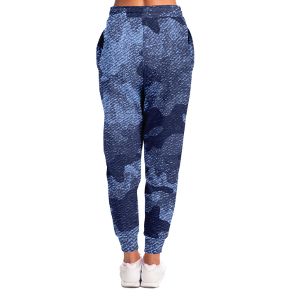 Camo Sweatpants | Unisex | Blue Denim Camouflage