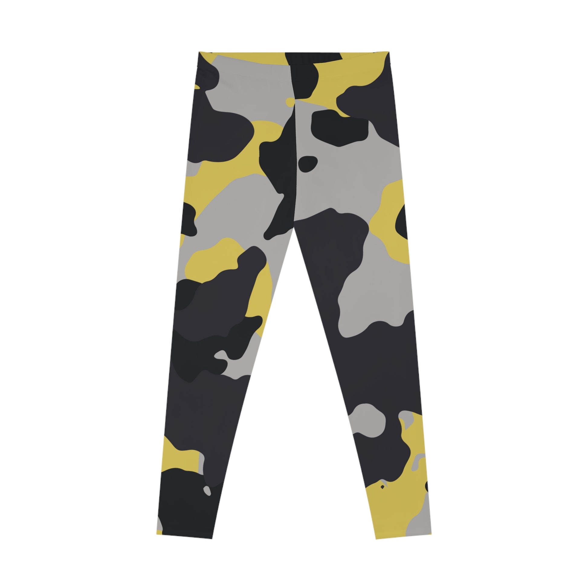 Camo Leggings For Women | Yellow, Black, and Silver