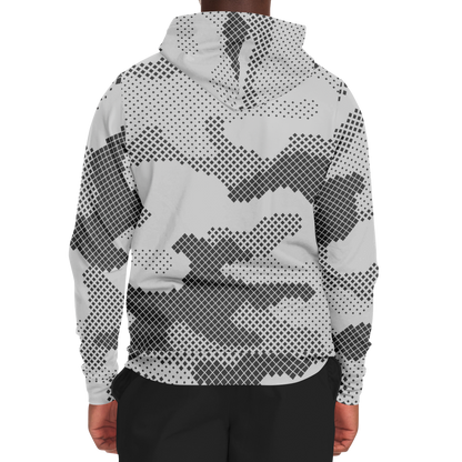 Zip-Up Hoodie | Digital Gray Camouflage