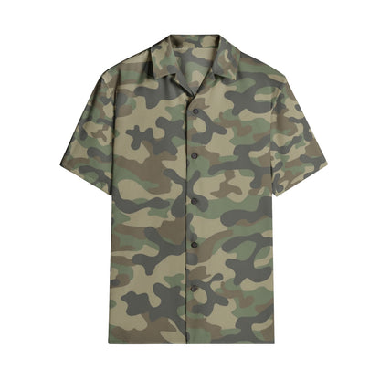 Cotton Camo Shirt For Men | Military Brown Short-Sleeve