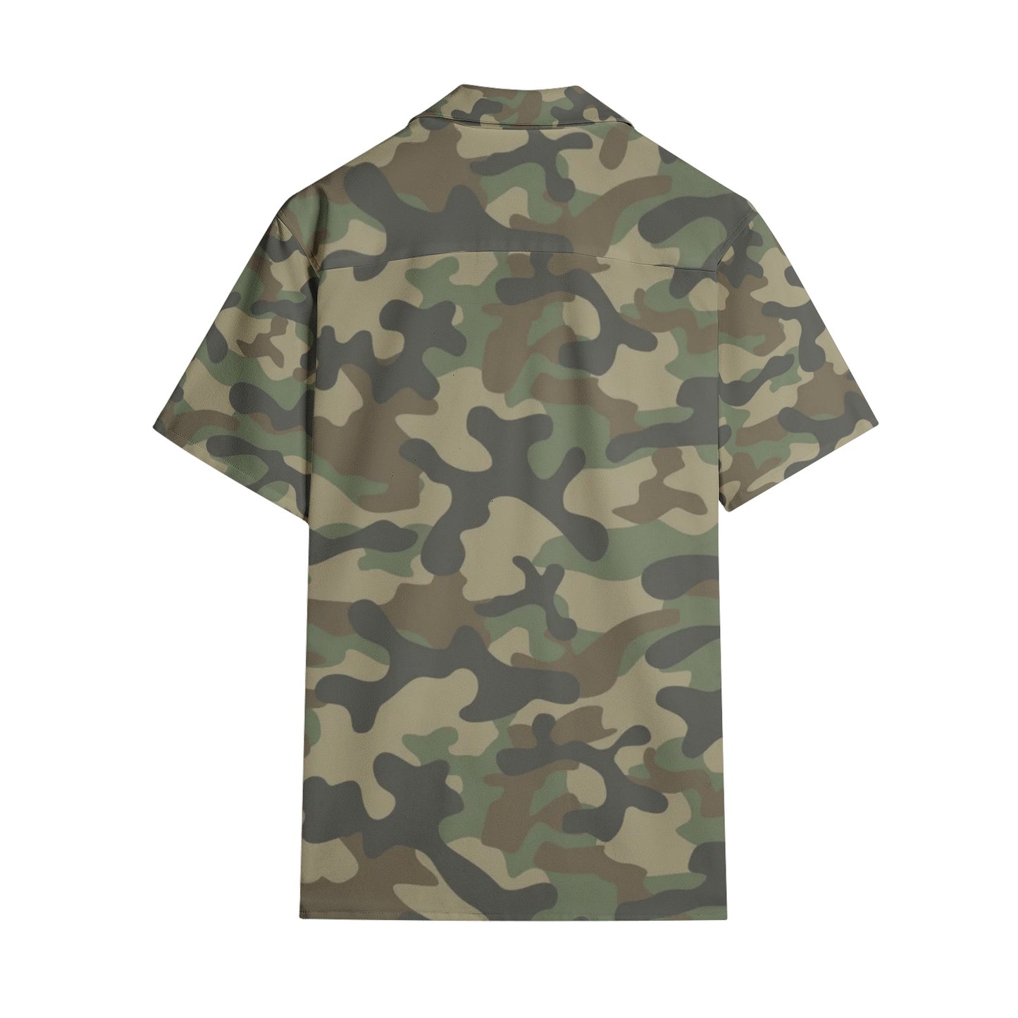 Cotton Camo Shirt For Men | Military Brown Short-Sleeve