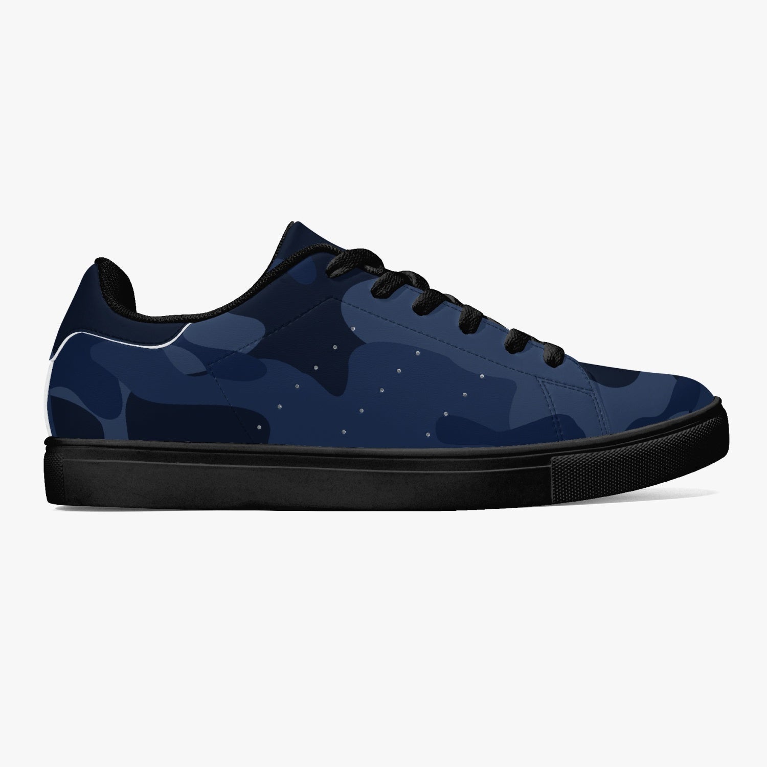 Camo Sneakers | Classic Low-Top Leather | Deep Blue