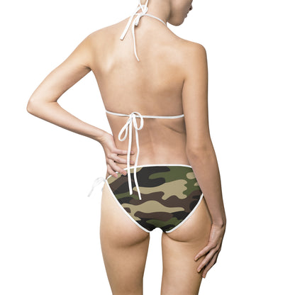 Women's Bikini Swimsuit | Classic Green Camo Swimwear