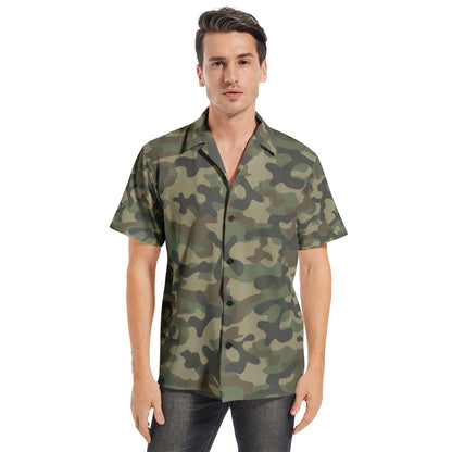 Cotton Camo Shirt For Men | Military Brown Short-Sleeve