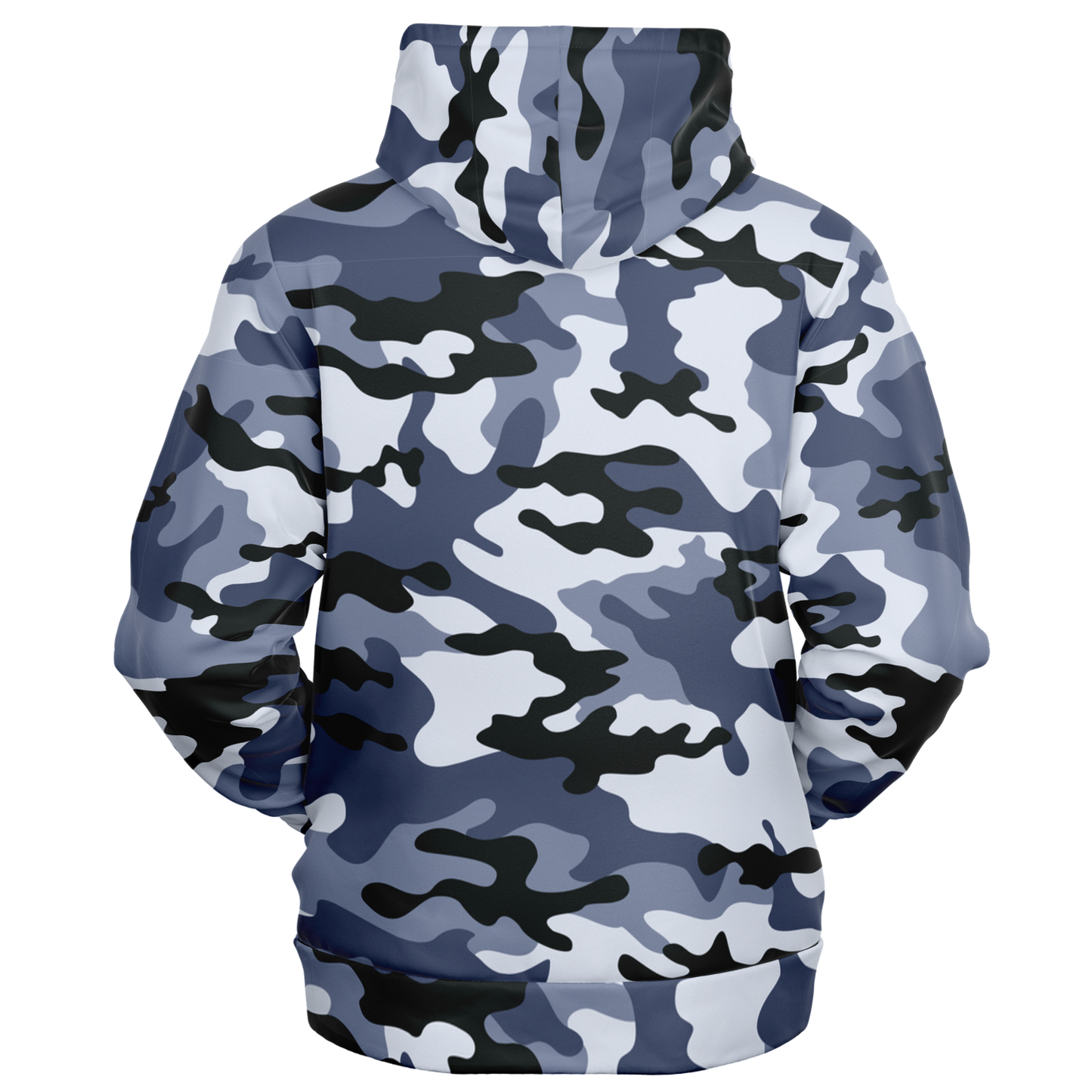 Zip-Up Hoodie | Light Blue Camouflage