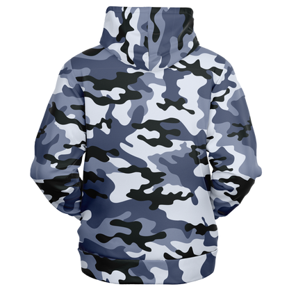 Zip-Up Hoodie | Light Blue Camouflage