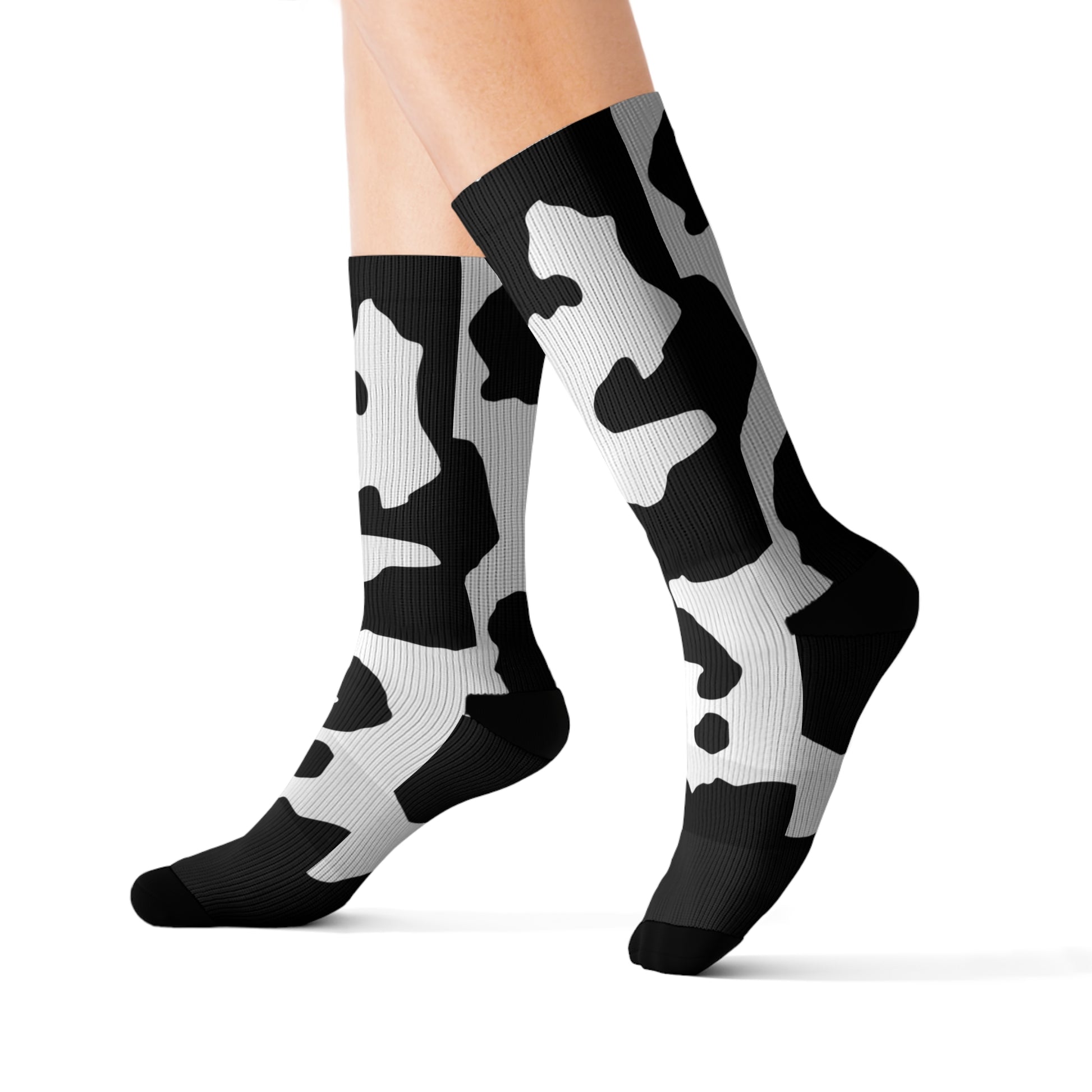 Camo Socks | Black & White Camouflage