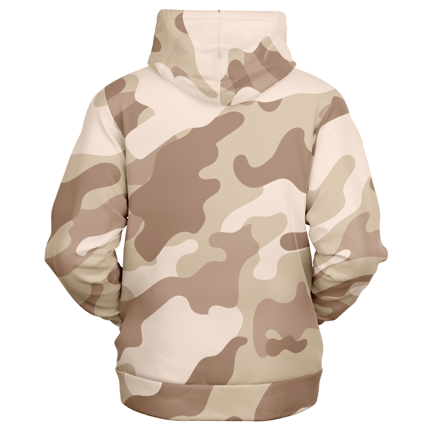 Zip-Up Hoodie | Desert Brown Camouflage