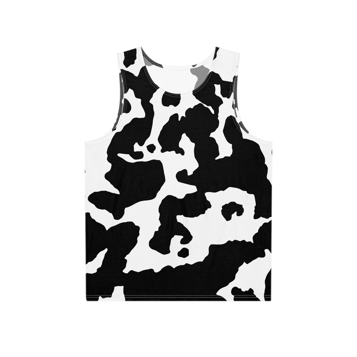 Men's Camo Tank Top | Black & White | Loose Fit