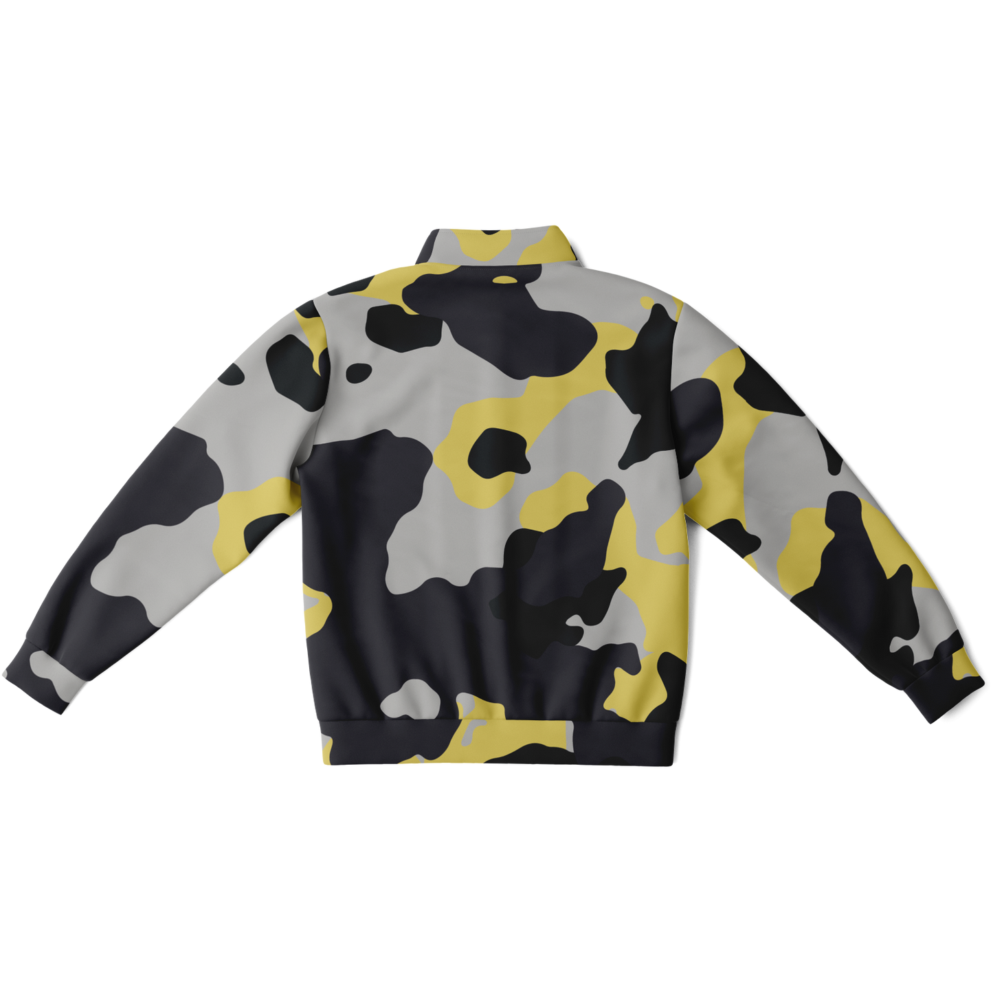 Camo Track Jacket | Yellow, Black & Silver Camouflage