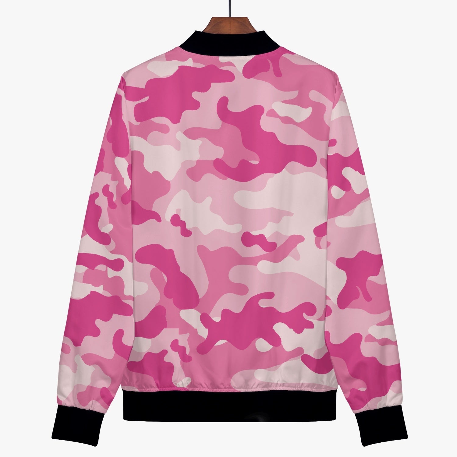 Women's Camo Bomber Jacket | Lavender Pink Camouflage