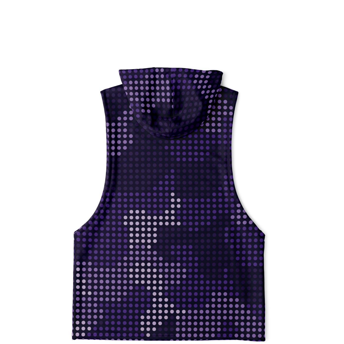 Sleeveless Hoodie | Blue Led Screen Camouflage