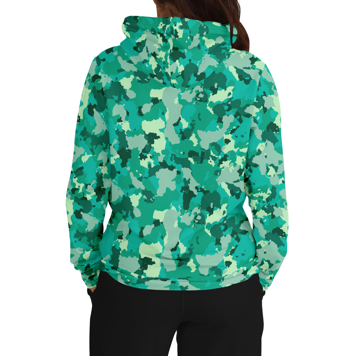 Cyan Green Camo Hoodie | Military Camouflage