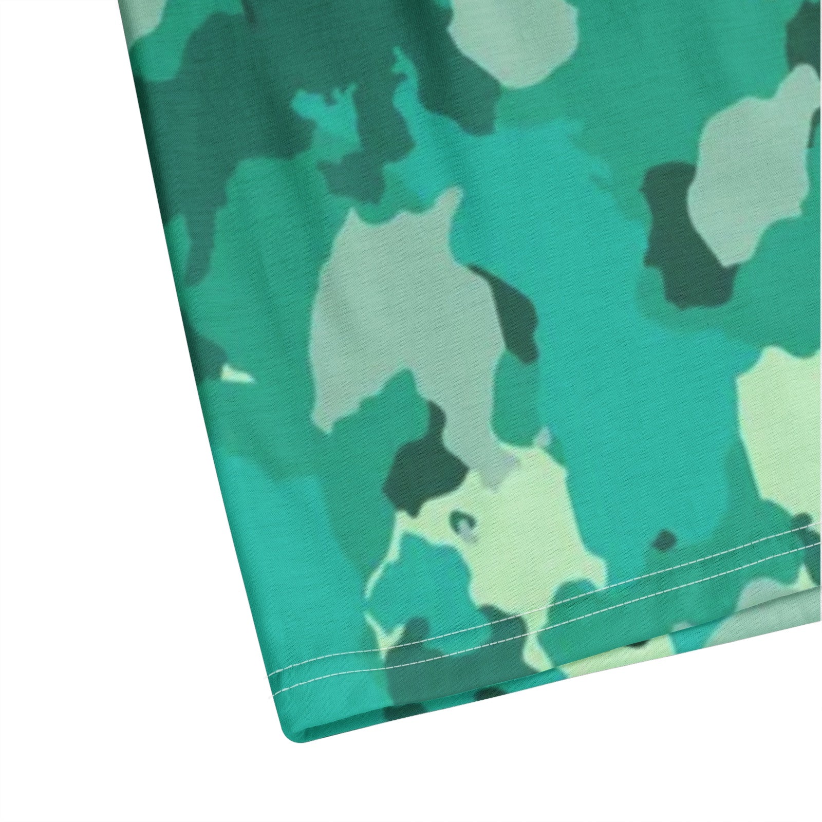 Men's Camo Golf Shirt | Cyan Green Camouflage