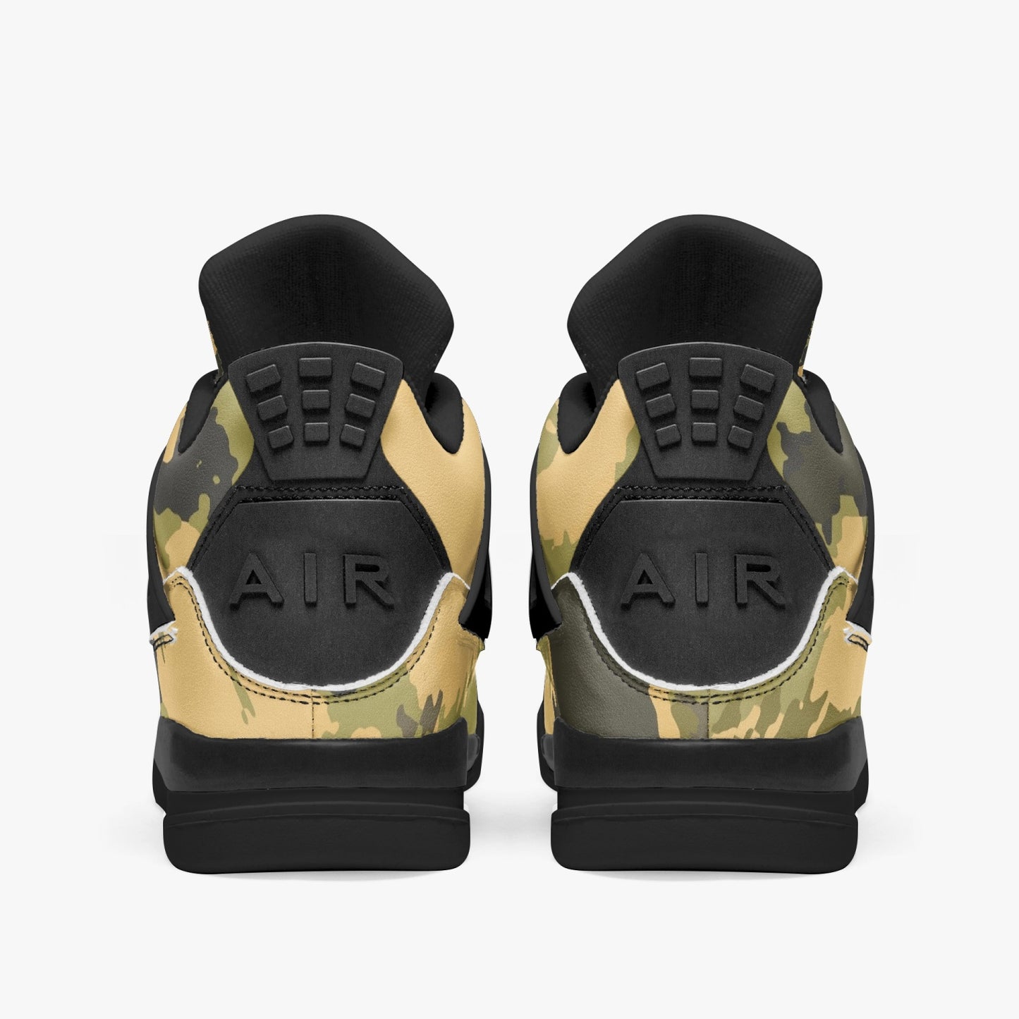 Camo Jordans AJ4 | Desert Green Watercolor Camouflage