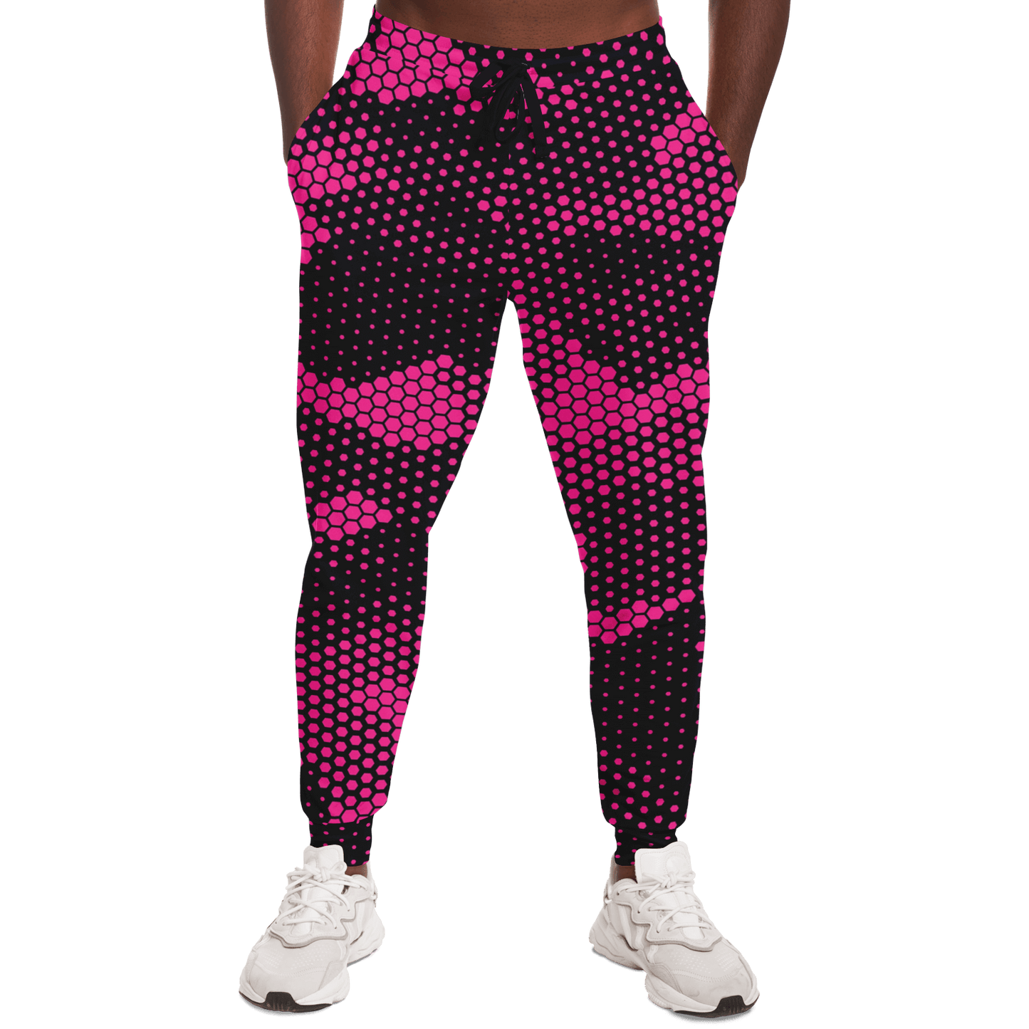 Camo Sweatpants | Unisex | Pink Digital Dotted Hexagonal