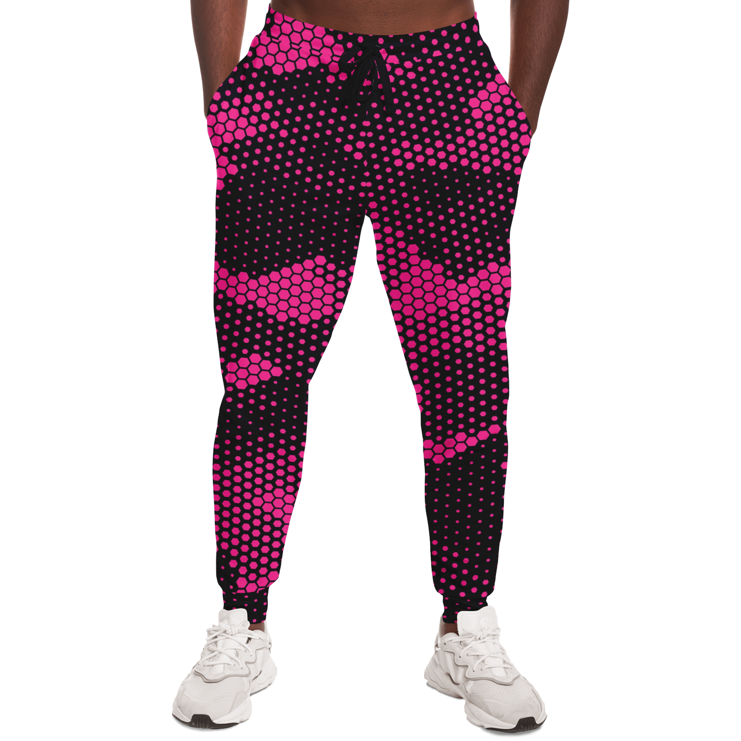 Camo Sweatpants | Unisex | Pink Digital Dotted Hexagonal