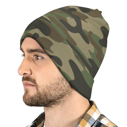 Camo Beanie | Military Brown Camouflage