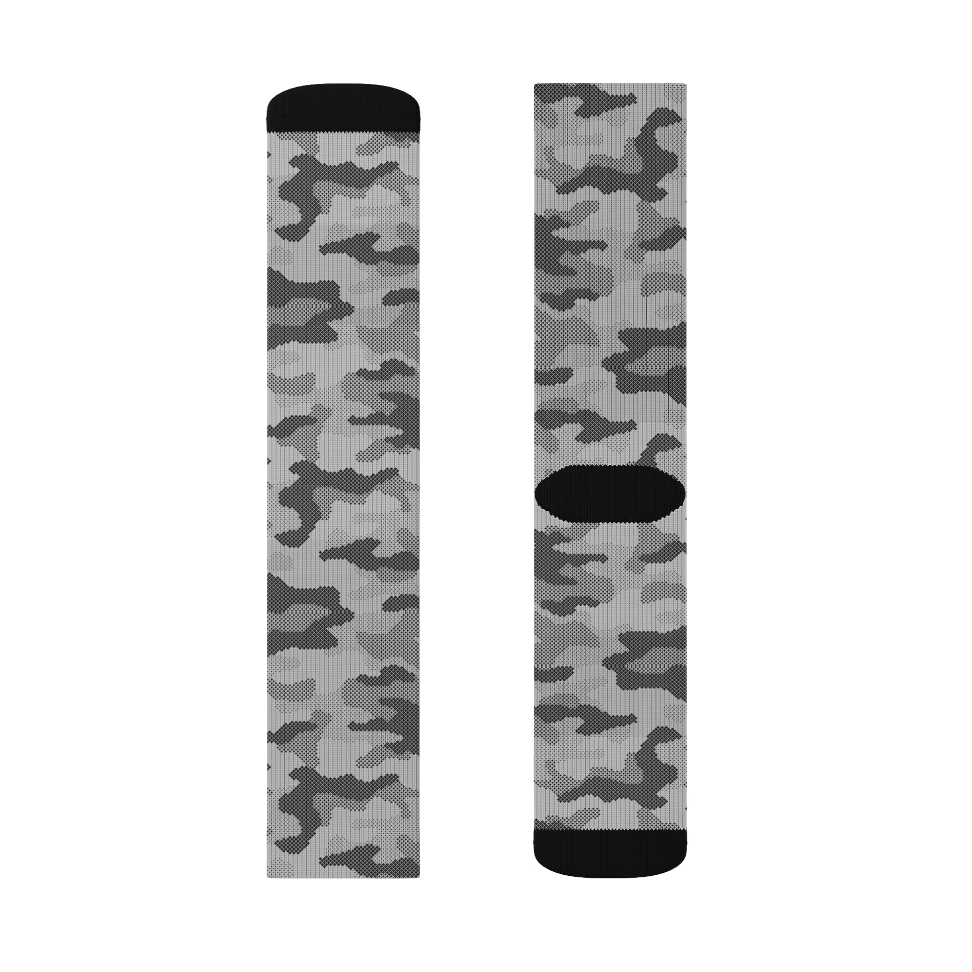 Camo Socks | Gray Digital Camouflage