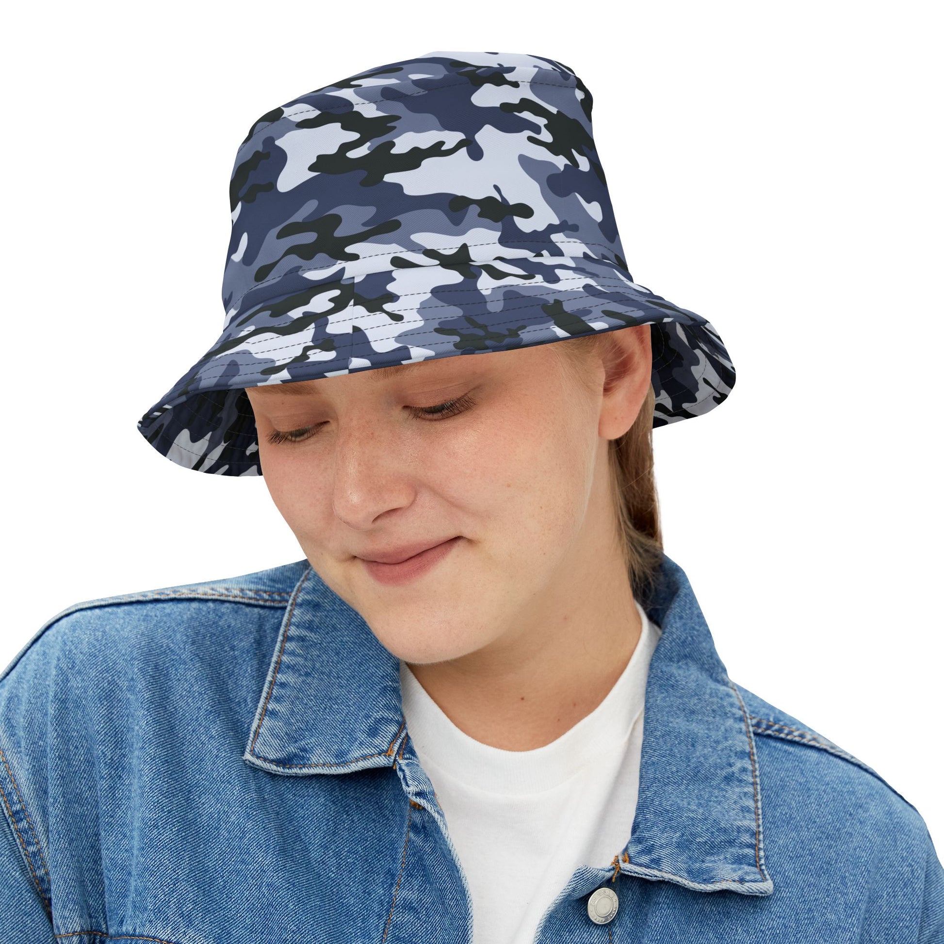 Camo Bucket Hat | Light Blue Camouflage