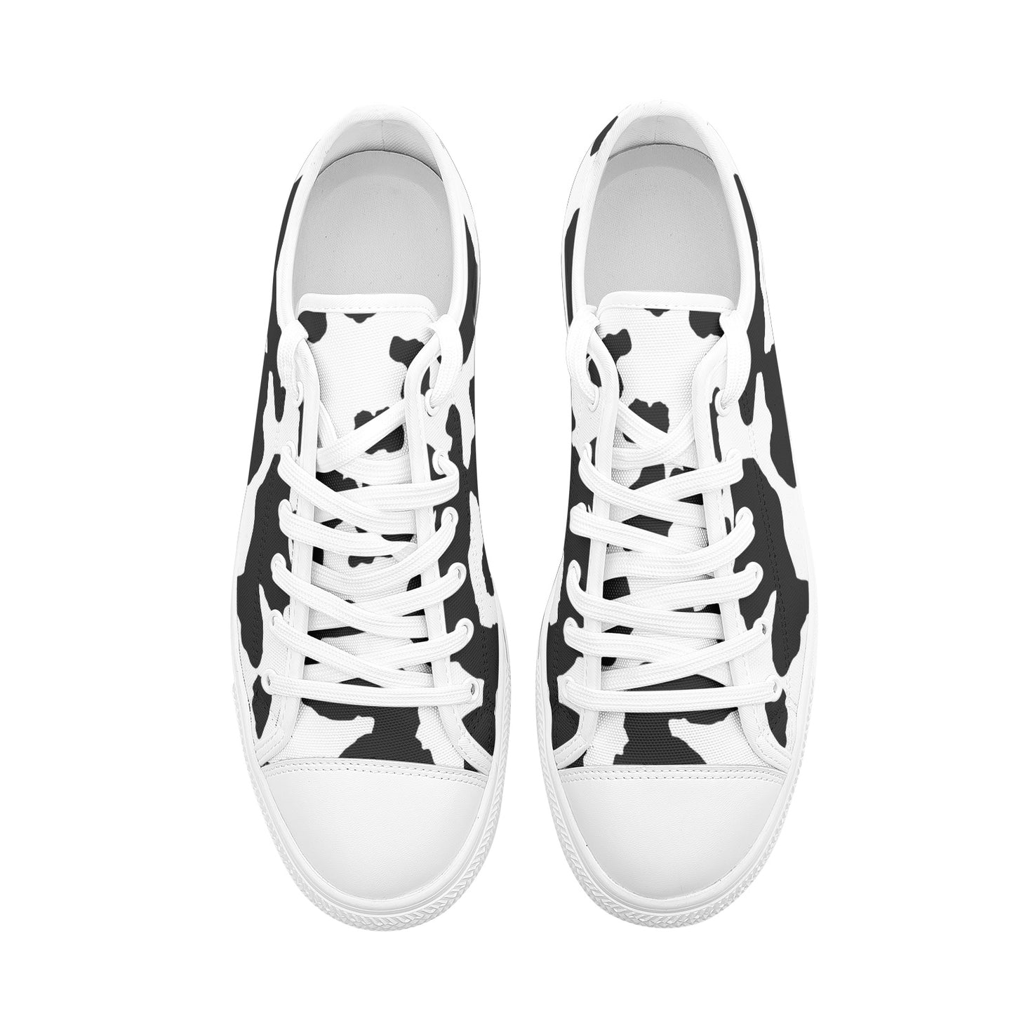 Camo Shoes | Low Top Canvas | Black & White Camouflage