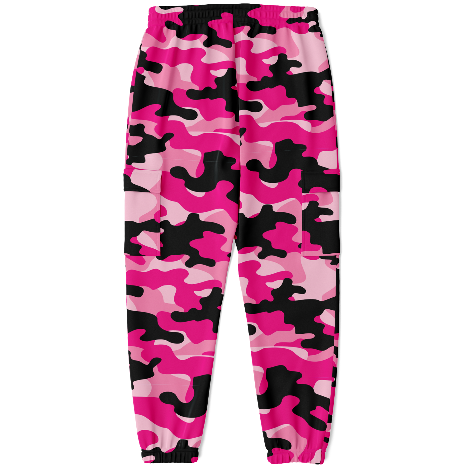 Pink Camo Cargo Pants | Candy, Black, & Cerise Mixed Camouflage