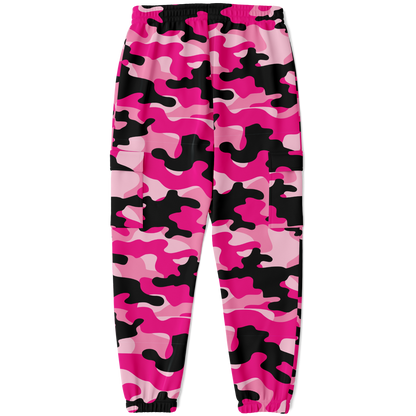 Pink Camo Cargo Pants | Candy, Black, & Cerise Mixed Camouflage